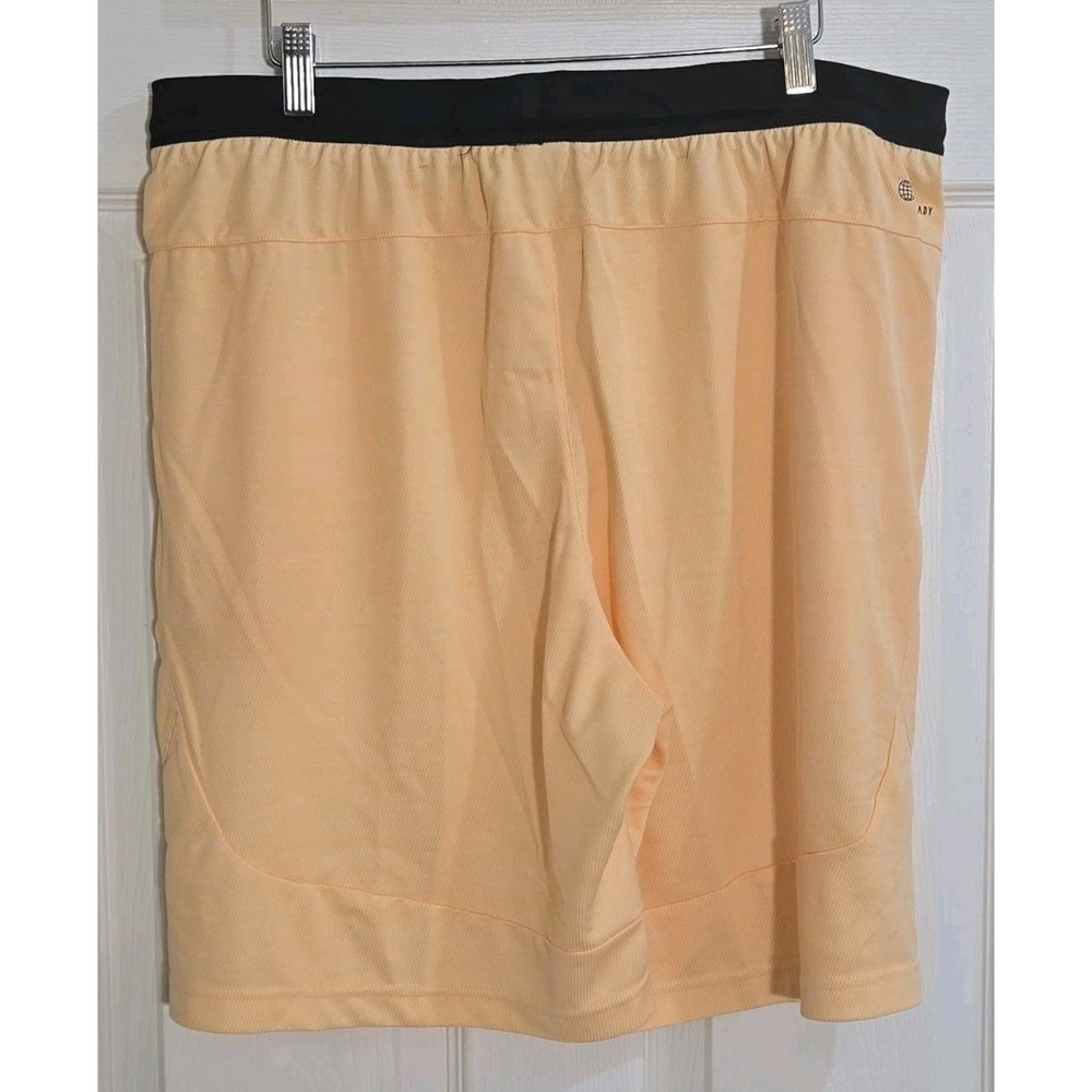 Adidas Mens Shorts XL Training Primegreen Axis KNT 3.0 Orange HN3090 - Picture 3 of 8